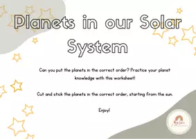 Vista previa - Hojas de trabajo - Planets in our solar system - página 1