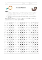 Vorschau - Arbeitsblätter - Suchsel - Finde die Adjektive - Seite 2