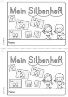 Vorschau - Arbeitsblätter - Silbenheft Klasse 1 (Schwingen, Schreiben, Lesen, Entdecken) - Seite 1