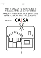anteprima - Esercizi - Sillabe e ritagli - Pagina di copertina