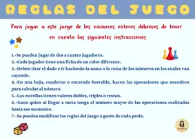 Vista previa - Juegos / Gamificación - NÚMEROS ENTEROS JUEGO - página 1