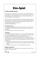 Vorschau - Spiele - Kim-Spiel Sommer - Seite 1