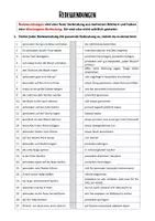 Vorschau - Arbeitsblätter - Redewendungen und ihre Bedeutungen - Arbeitsblatt - Seite 1