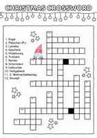 Vorschau - Arbeitsblätter - Christmas - Crossword - Deckblatt