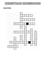 Vorschau - Arbeitsblätter - Christmas - Crossword - Seite 1