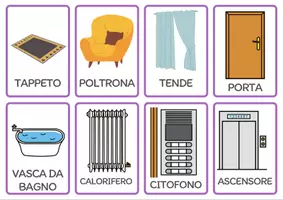 anteprima - Flashcard - Categorie semantiche - CASA - Pagina 2