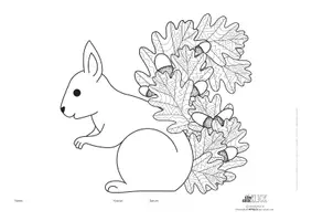Vorschau - Mal- und Bastelvorlagen - Herbst *BE* Eichhörnchen zeichnen und Ausmalbilder Mandala - Seite 3