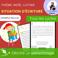 Aperçu - Feuilles d'exercices - Situation Écriture Noël Description - Page de couverture