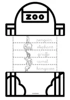 Vista previa - Manualidades / Dibujos para colorear - ZOO ANIMALS FLIPBOOK - página 2
