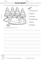 Vorschau - Arbeitsblätter - Winter Schreibanlässe - Seite 1