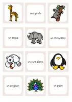 Vorschau - Stationenlernen - Les animaux sauvages Paarspiel Tiere - Seite 3