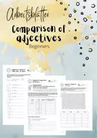 Vorschau - Arbeitsblätter - Comparison of adjectives - Steigerung Adjektive - Lerntheke - Beginners - Deckblatt