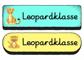 Vorschau - Bildkarten - Buttons - Leopard für die Leopardenklasse - Seite 2