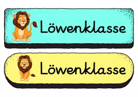Vorschau - Bildkarten - Buttons - Löwe für die Löwenklasse - Seite 2