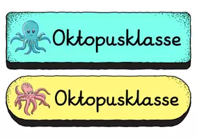 Vorschau - Bildkarten - Buttons - Oktopus für die Oktopusklasse - Seite 2
