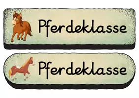 Vorschau - Bildkarten - Buttons - Pferd für die Pferdeklasse - Seite 1