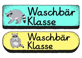 Vorschau - Bildkarten - Buttons - Waschbär für die Waschbärklasse - Seite 2