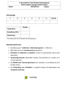 Vorschau - Klassenarbeiten - Klassenarbeit Interpretation Mutter Courage - Deckblatt