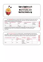 Vorschau - Fördermaterial/Inklusion - Fächer Grammatik Sprachgebrauch Feldermodell - Deckblatt