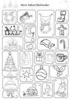 Vorschau - Mal- und Bastelvorlagen - Mein Adventkalender (lesen/malen) - Seite 2