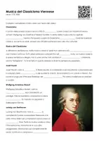 anteprima - Esercizi - Musica del Classicismo Viennese (Testo cloze ed esercizi) - Pagina di copertina