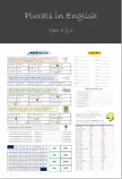 Vorschau - Arbeitsblätter - Plurals & Irregular Plurals / 5. & 6. Schulstufe - Deckblatt