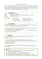 Vorschau - Arbeitsblätter - Email of Application: Handout with advanced phrases, structure, sample email - Seite 1