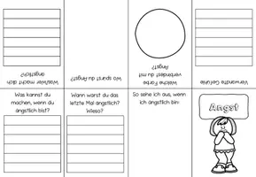 Vorschau - Arbeitsblätter - Angst Leporello - Minifaltbuch - Gefühle - soziales Lernen - Seite 3
