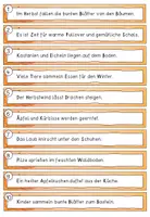 Vorschau - Aufgabenkarten - Satzwerkstatt Herbst / Groß- und Kleinschreibung - Seite 3
