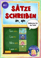 Vorschau - Präsentationen/Tafelbilder - Erste "Sätze" schreiben mit "im, am" (Klasse 1) - Bildkarten - Deckblatt