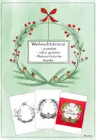 Vorschau - Mal- und Bastelvorlagen - Weihnachtskränze zum Ausmalen oder für Weihnachtskarten - Deckblatt