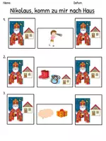 Vorschau - Arbeitsblätter - Liederarbeitung: Nikolaus, komm zu mir nach Haus (Arbeitsblätter + Tafelmaterial) - Seite 3