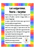 Vista previa - Juegos / Gamificación - Los vulgarismos Teoría + Tarjetas - página 1