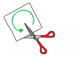 Vorschau - Mal- und Bastelvorlagen - Schneideregeln Schere - Bilder und Schriftstreifen - Seite 2