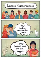 Vorschau - Poster - 20 Klassenregeln - Alpaka für die Alpakaklasse (Grundschule) - Seite 1