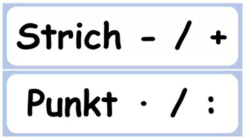 Vorschau - Präsentationen/Tafelbilder - Klammer vor Punkt vor Strich - Seite 1