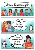 Vorschau - Poster - 20 Klassenregeln - Pinguin für die Pinguinklasse (Grundschule) - Seite 1