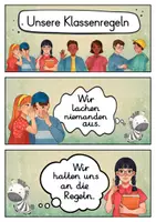 Vorschau - Poster - 20 Klassenregeln - Zebra für die Zebraklasse (Grundschule) - Seite 1