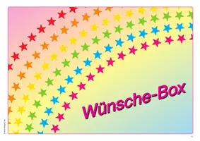 Vorschau - Arbeitsblätter - Wünschezettel für die Wünschebox - Deckblatt