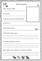 Vorschau - Arbeitsblätter - Steckbrief "Mein Haustier" - Seite 3