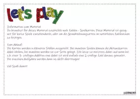 Vorschau - Arbeitsblätter - Let`s play! Schnelle Kartenspiele - Seite 3
