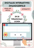 Vorschau - Fördermaterial/Inklusion - Interaktives Zwanzigerfeld - Mathe 1.Klasse - Veranschaulichung - Deckblatt