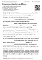 Vorschau - Arbeitsblätter - Arbeitsblatt "Entstehung und Bedeutung von Gebirgen" + interaktive Lösung & MP3 + - Deckblatt