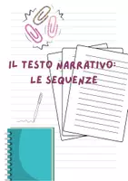 anteprima - Esercizi - Il testo narrativo LE SEQUENZE - Pagina di copertina