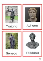 Vista previa - Refuerzo / NEE / Materiales de apoyo - Tarjetas Montessori personajes ilustres de Hispania en el Imperio Romano - Portada