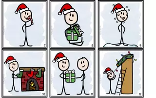 Vorschau - Arbeitsblätter - Christmas Actions - Find It! Write it! - Seite 2