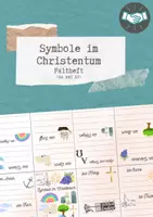 Vorschau - Arbeitsblätter - Symbole im Christentum - Faltheft (A4 und A3 Format) - Deckblatt