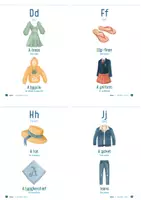 Aperçu - Préparation de séquence / Séquence complète - Alphabet thématique Clothes, livre audio - Page 2