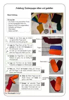 Vorschau - Arbeitsblätter - Sockenpuppe Unterrichtsmaterial - Deckblatt