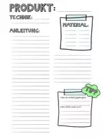 Vorschau - Arbeitsblätter - Vorlage zum erstellen einer eigenen Anleitung - Seite 2